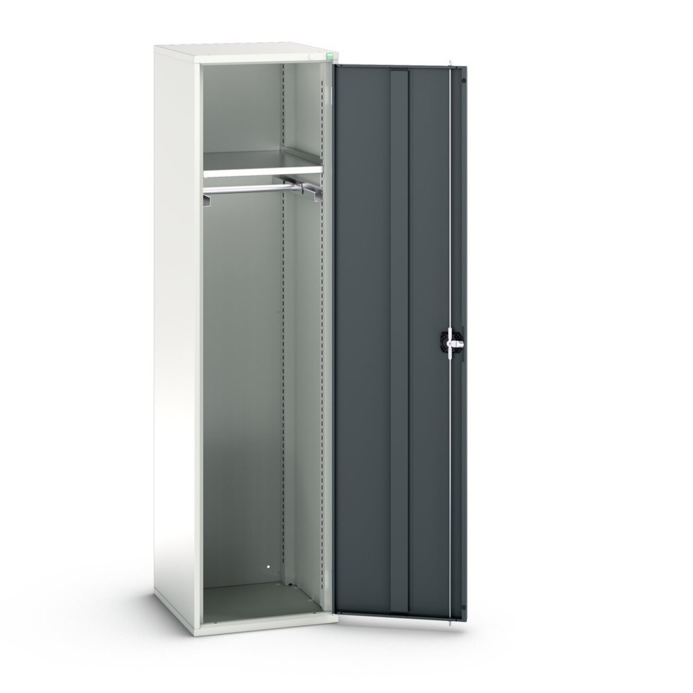 Produktabbildung: bott verso Garderobenschrank, mit 1 Fachboden und 1 Kleiderstange, BxTxH: 525 x 550 x 2000 mm