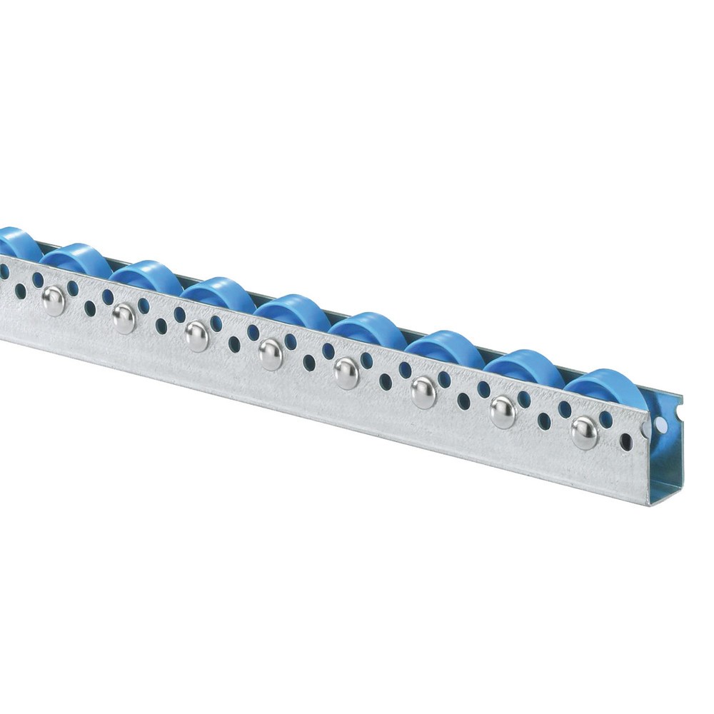 Produktabbildung Nr. 1: BS ROLLEN Universal-Rollenschiene, Kunststoffrollen, Teilung 75 mm, TK pro Rolle 10 kg