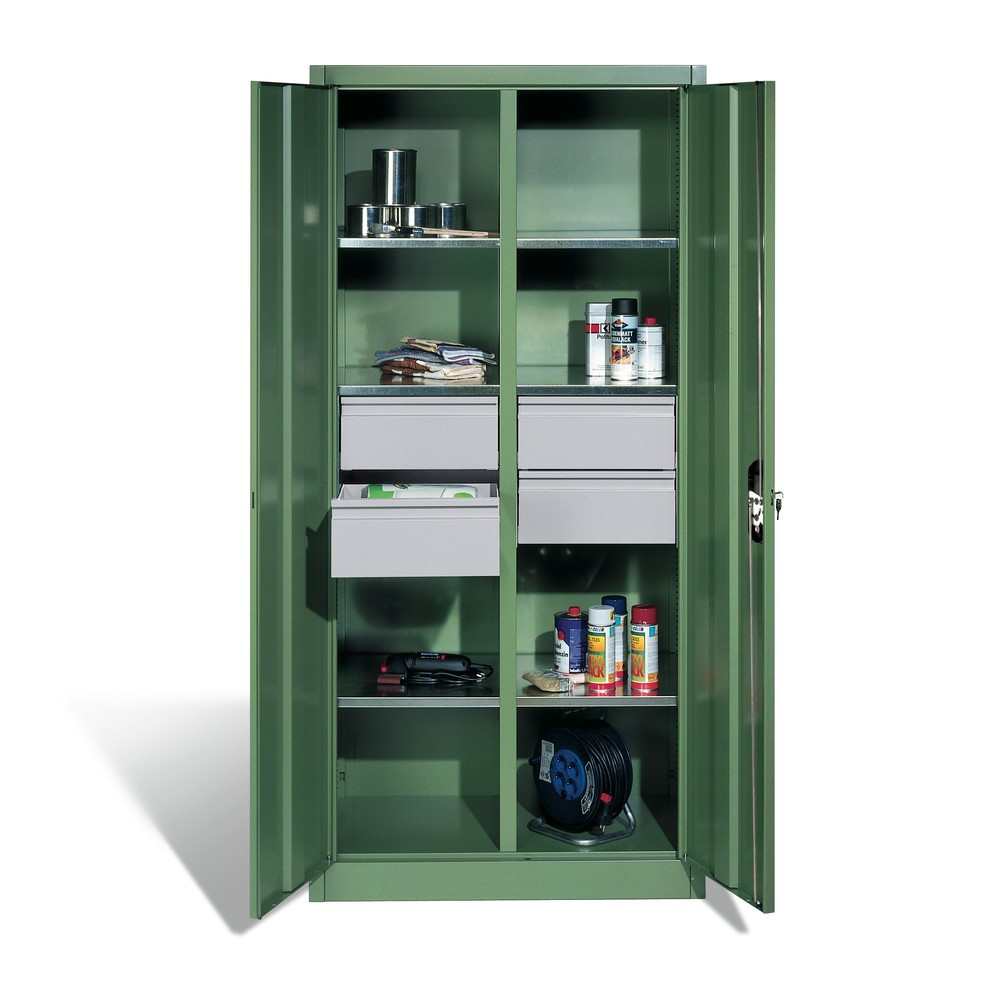 Produktabbildung Nr. 3: C+P Werkzeugschrank, Schubladen 4x86 + 2x174 mm, 6 Böden, Breite 930 mm, anthrazitgrau, enzianblau
