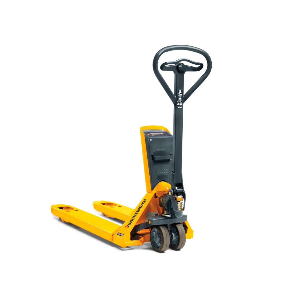 Produktabbildung Nr. 5: Jungheinrich Hubwagen mit Waage AMW 22p mit Komfortanzeige, Tragfähigkeit 2.200 kg, Polyurethan, Tandemrollen