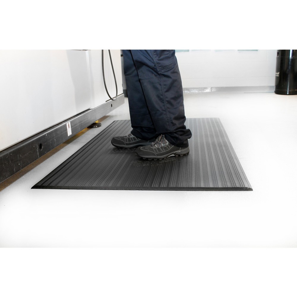 Produktabbildung: COBA Anti-Ermüdungsmatte Orthomat® Ribbed, 1-lagig, grau, BxL 600 x 900 mm