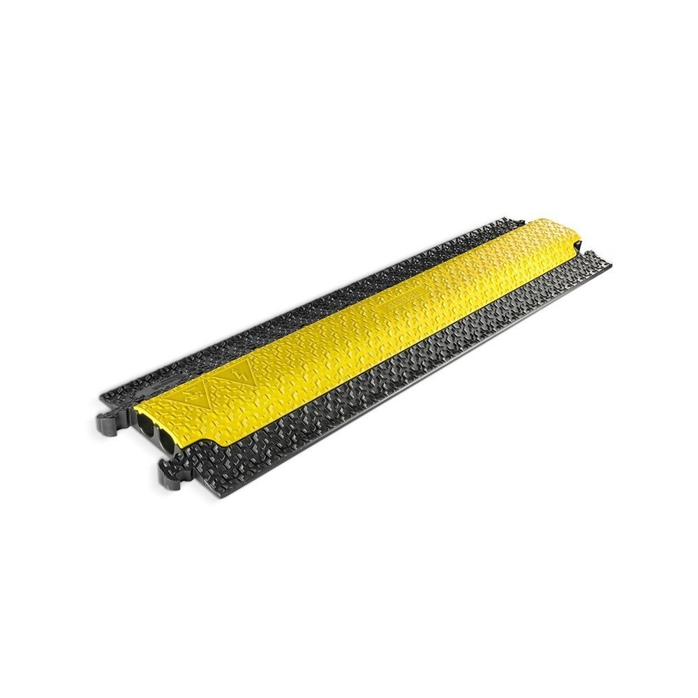 Produktabbildung Nr. 1: Defender® by Adam Hall Kabelbrücke MICRO 2, 2 Kanäle, schwarz/gelb