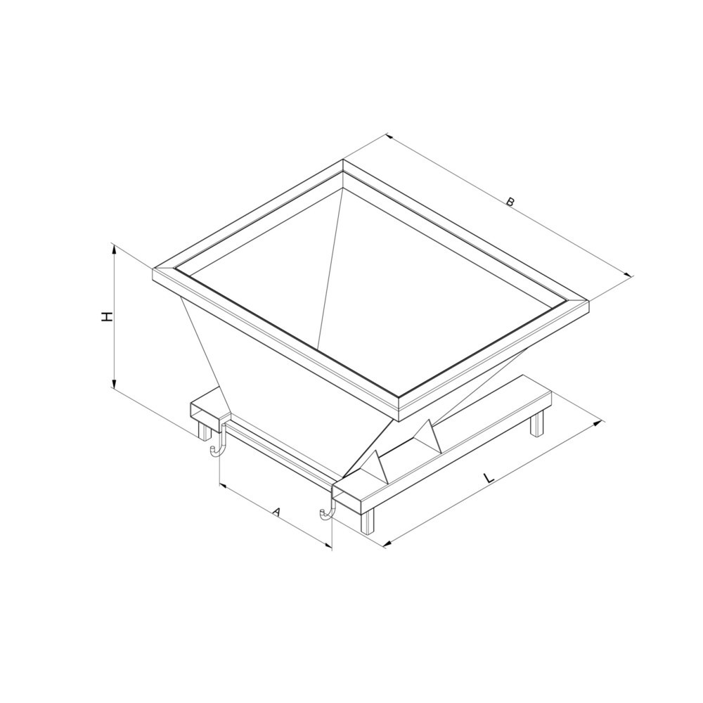 Produktabbildung Nr. 2: Eichinger® Befülltrichter mit Halterung für Big Bags, 2056 reinorange