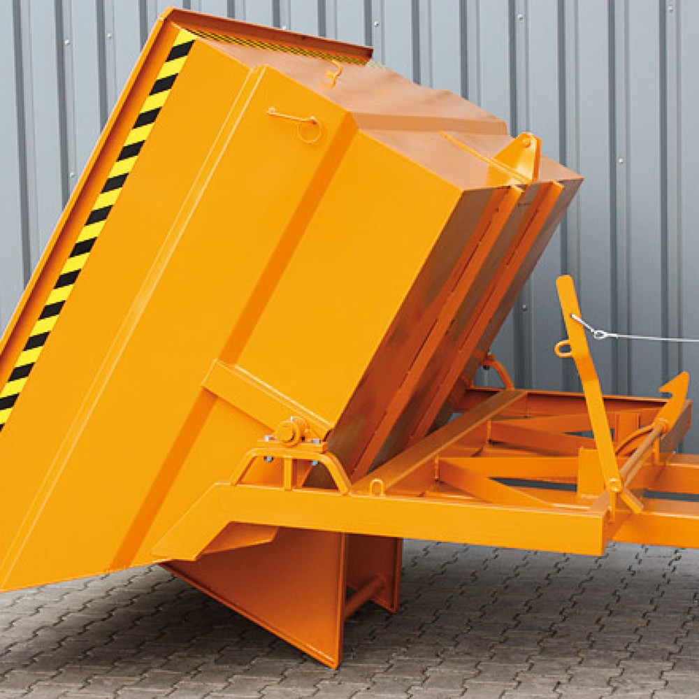 Produktabbildung Nr. 2: Eichinger® Kippbehälter extragroß und massiv, 2500 kg, 4000 Liter, reinorange