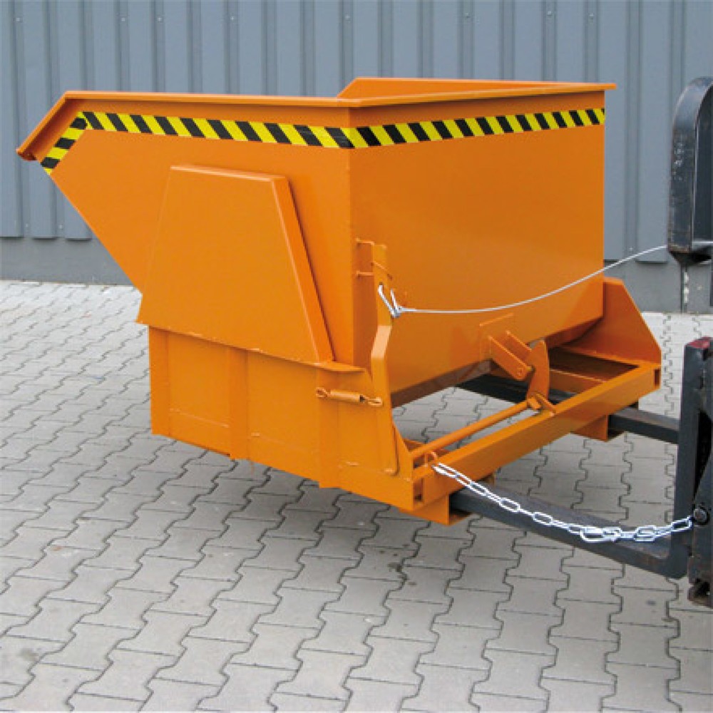 Produktabbildung Nr. 2: Eichinger® Kippbehälter mit geschützten Abrollkufen, 1000 kg, 500 Liter, anthrazitgrau