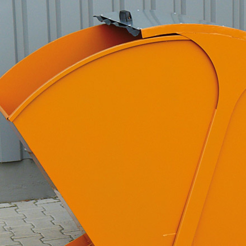 Produktabbildung Nr. 6: Eichinger® Kippbehälter mit Runddeckel, 1000 kg, 750 Liter, feuerverzinkt