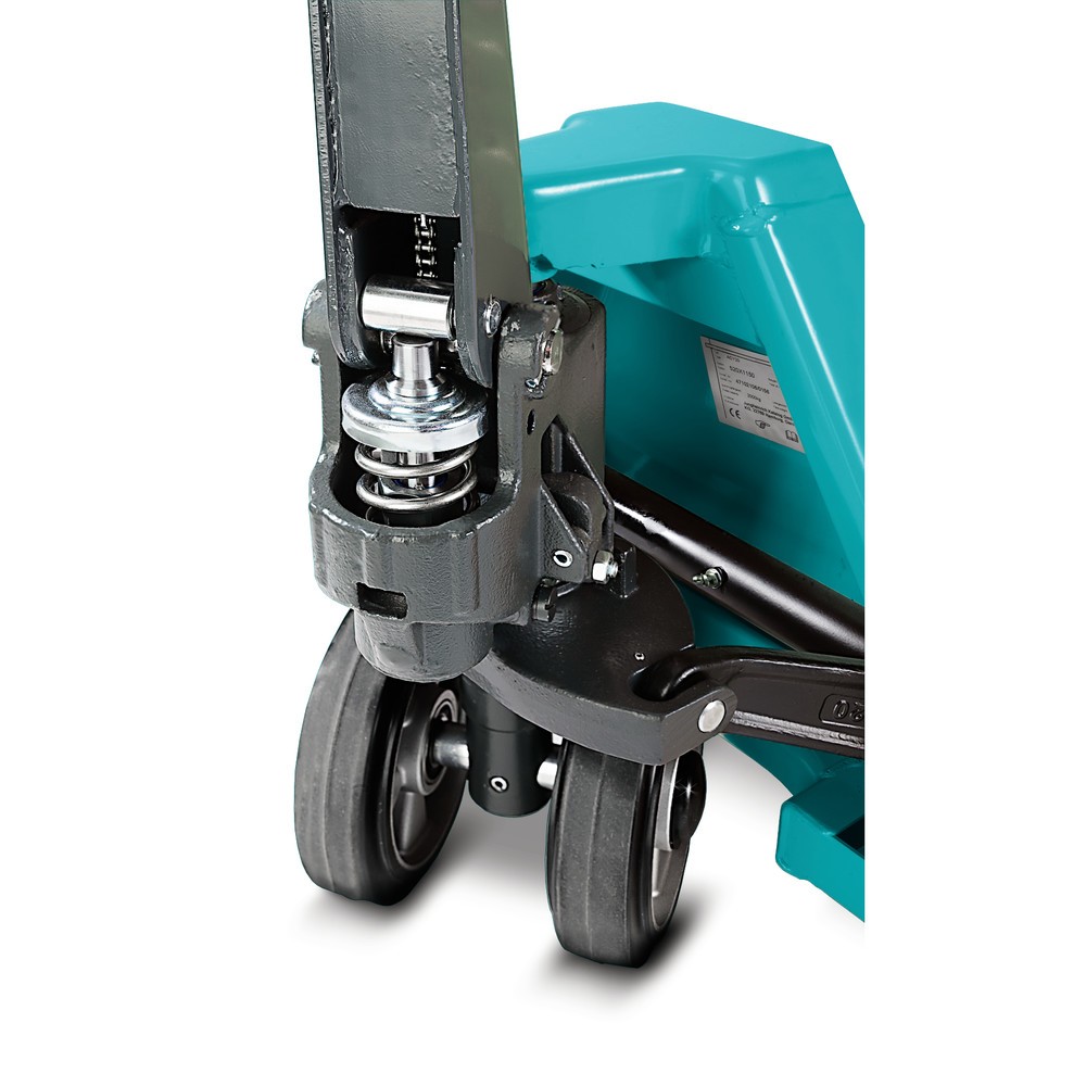 Produktabbildung Nr. 6: Handhubwagen Ameise® PTM 2.5, Tragfähigkeit 2.500 kg, Gabellänge 1.150 mm, Polyurethan, Tandemrollen