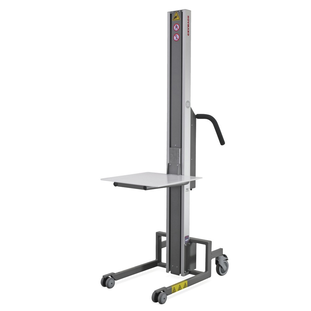 Produktabbildung: HOVMAND Hebelift mit Kunststoff-Plattform, Hubbereich 110-1.320 mm, TK 80 kg