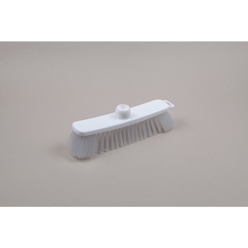 Produktabbildung: Hygiene-Besen, Kunststoff, dt. Gewinde, Polyesterborsten 0.25, weich, 280 mm, transparent