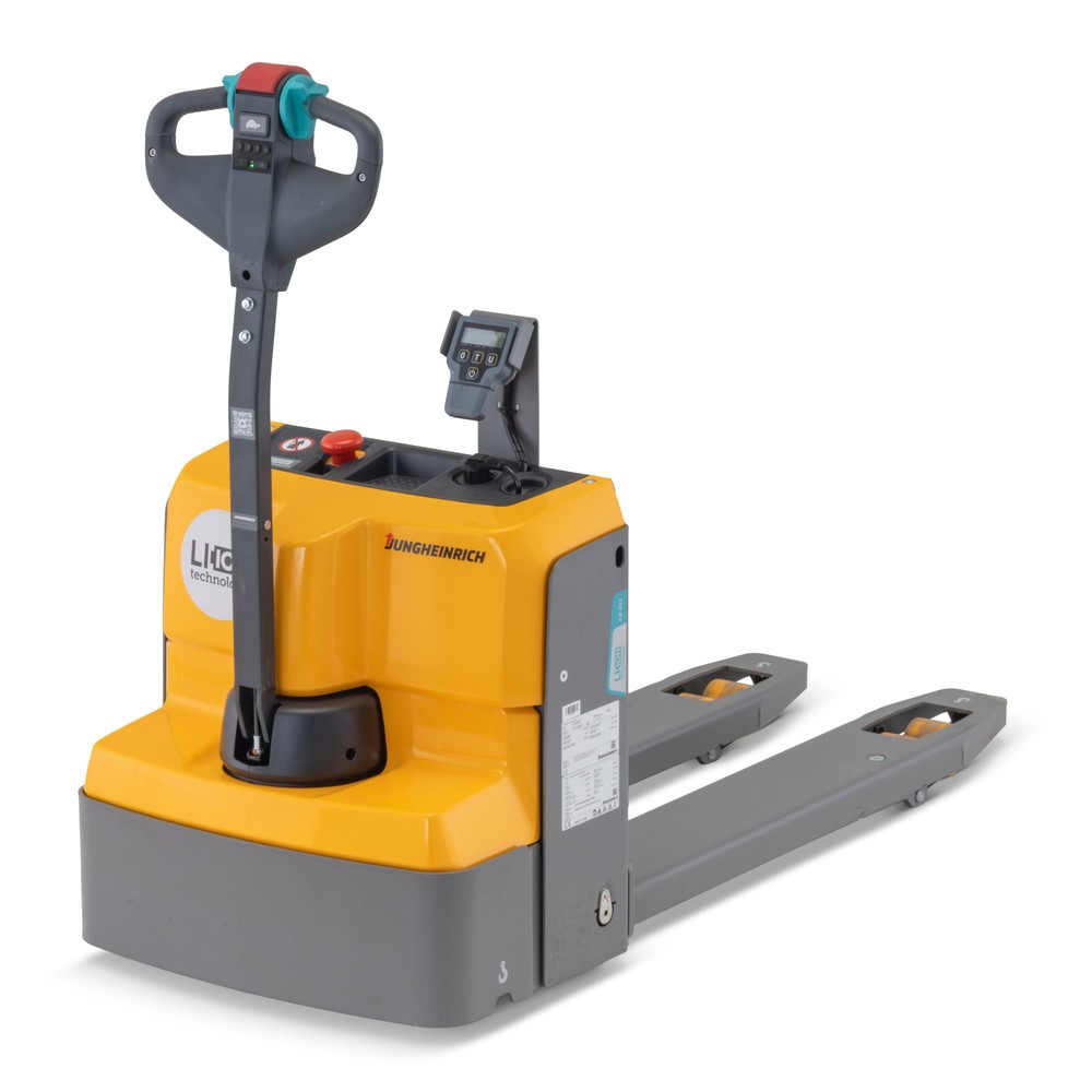 Produktabbildung: Jungheinrich Elektro-Niederhubwagen EJE M13 mit Waage, Tragfähigkeit 1.300 kg