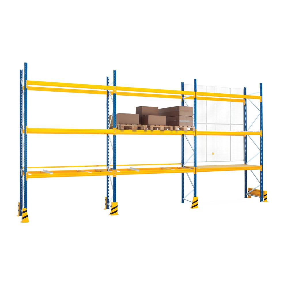 Produktabbildung: Jungheinrich Palettenregale Typ MPB, Fachlast 3000 kg, 36 Palettenplätze, 4,5 m Höhe, 3 Felder