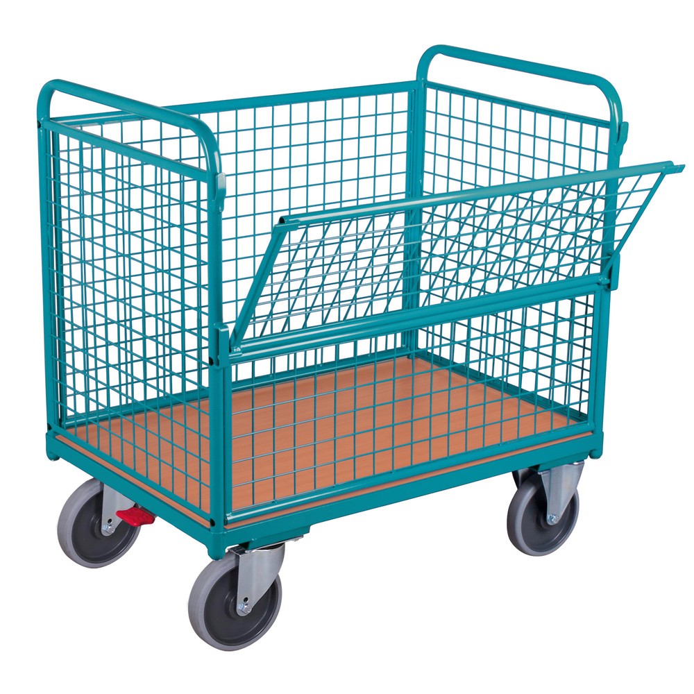 Produktabbildung: Kastenwagen Ameise® mit Gitterwänden, Ladefläche 1.000 x 645 mm