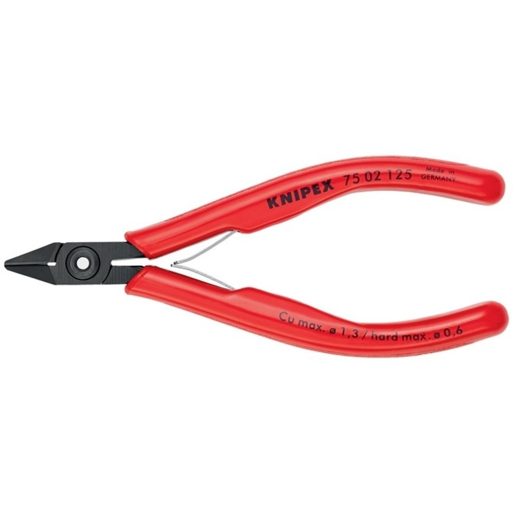 Produktabbildung Nr. 1: Knipex Elektronik-Seitenschneider, Länge 125 mm Form 0, Facette ja