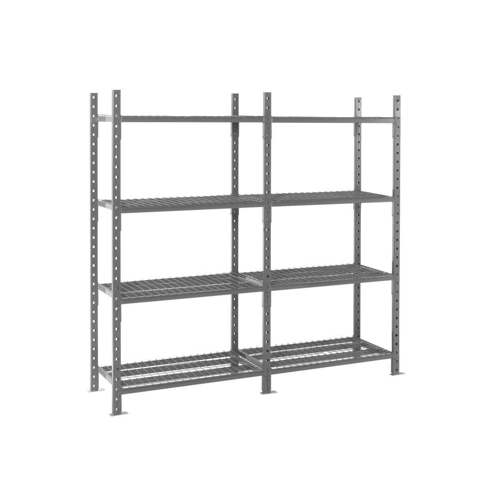 Produktabbildung Nr. 6: ManOrga Fachbodenregal graphitgrau mit Stahlrohr-Böden, Fachlast 500 kg, HxBxT 2.500 x 1.050 x 510 mm