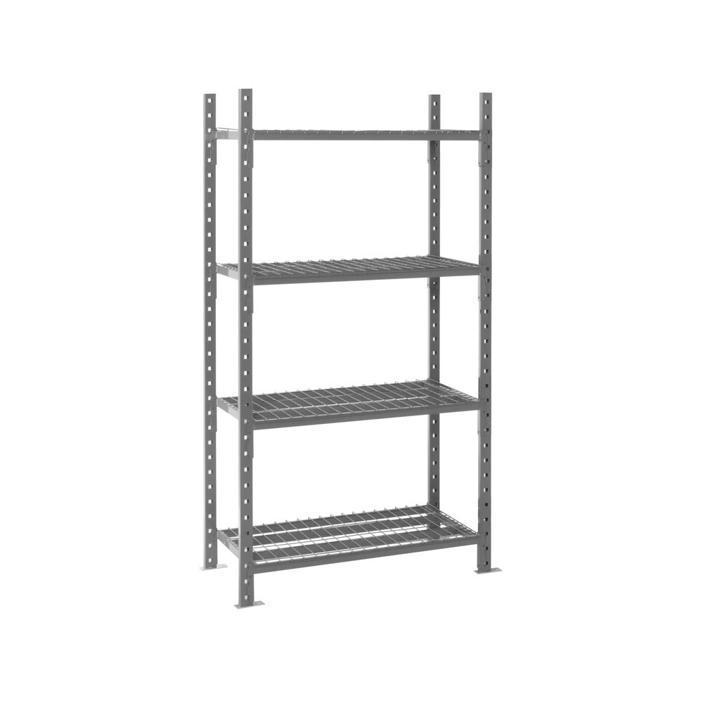 Produktabbildung Nr. 8: ManOrga Fachbodenregal graphitgrau mit Stahlrohr-Böden, Fachlast 500 kg, HxBxT 2.500 x 1.050 x 510 mm