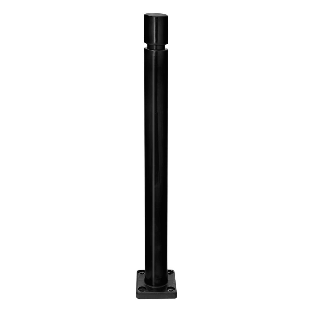Produktabbildung: MORAVIA CITY-Poller FLEX, zum Aufdübeln, aus TPU, HxØ 1.000 x 80 mm, schwarz
