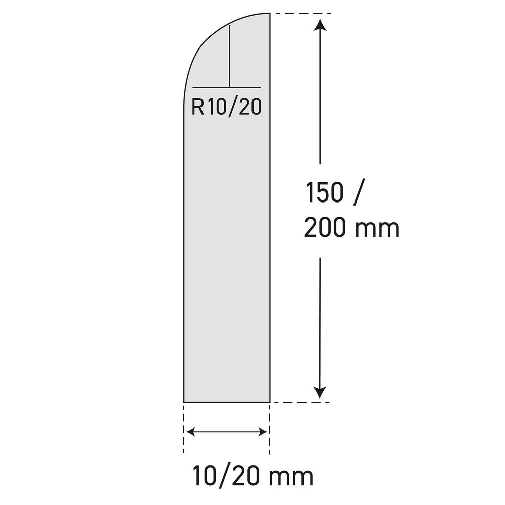 Produktabbildung Nr. 5: MORAVIA Prallschutz für Wände, zum Montieren, HxB 150 x 10 mm, Länge 2.060 mm, granit-hell