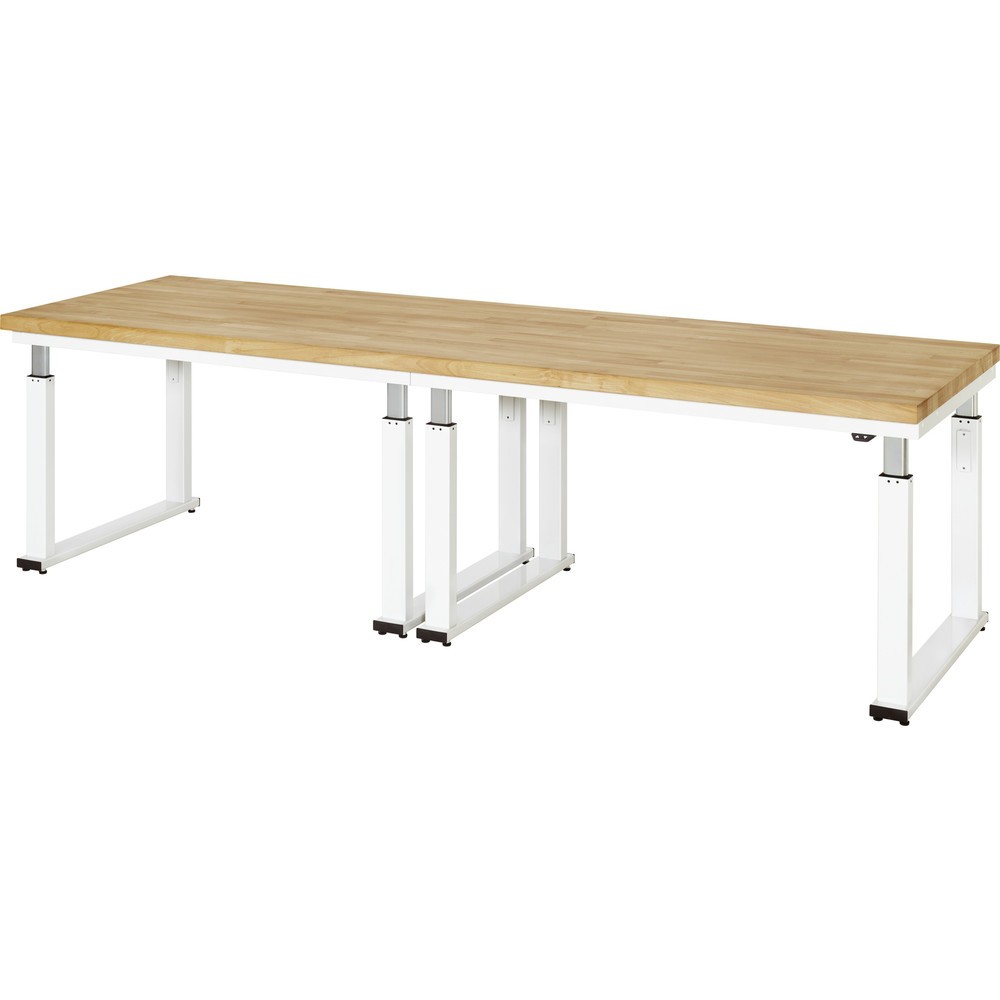 Produktabbildung Nr. 1: RAU elektrisch höhenverstellbare Werkbank Serie adlatus 600, HxBxT 740-1.140 x 3.000 x 900 mm, Arbeitsplatte Buche