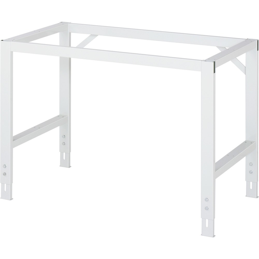 Produktabbildung Nr. 3: RAU höhenverstellbarer Werktisch Serie TOM, HxBxT 760-1.080 x 1.250 x 1.000 mm, Arbeitsplatte Edelstahlblech-Belag