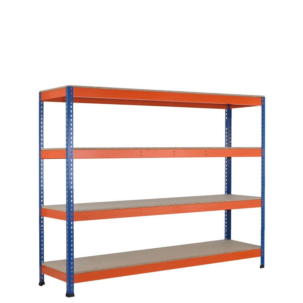 Produktabbildung: SCHULTE Weitspannregal, mit Spanplatten, GF, HxBxT 1.981 x 1.536 x 469 mm