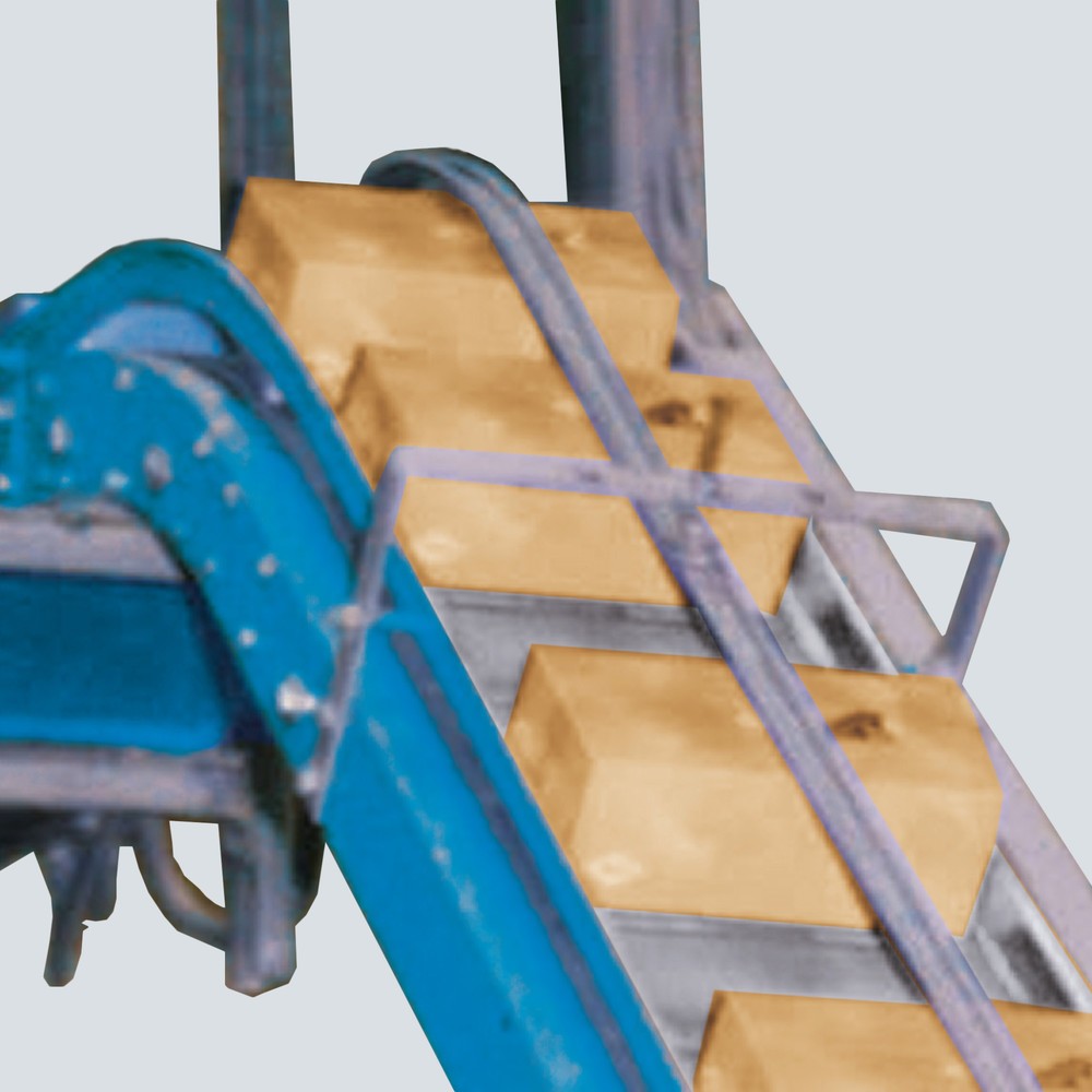 Produktabbildung: Steilfördergurt für Gurtförderer pro/m, Gurtbreite 200 mm