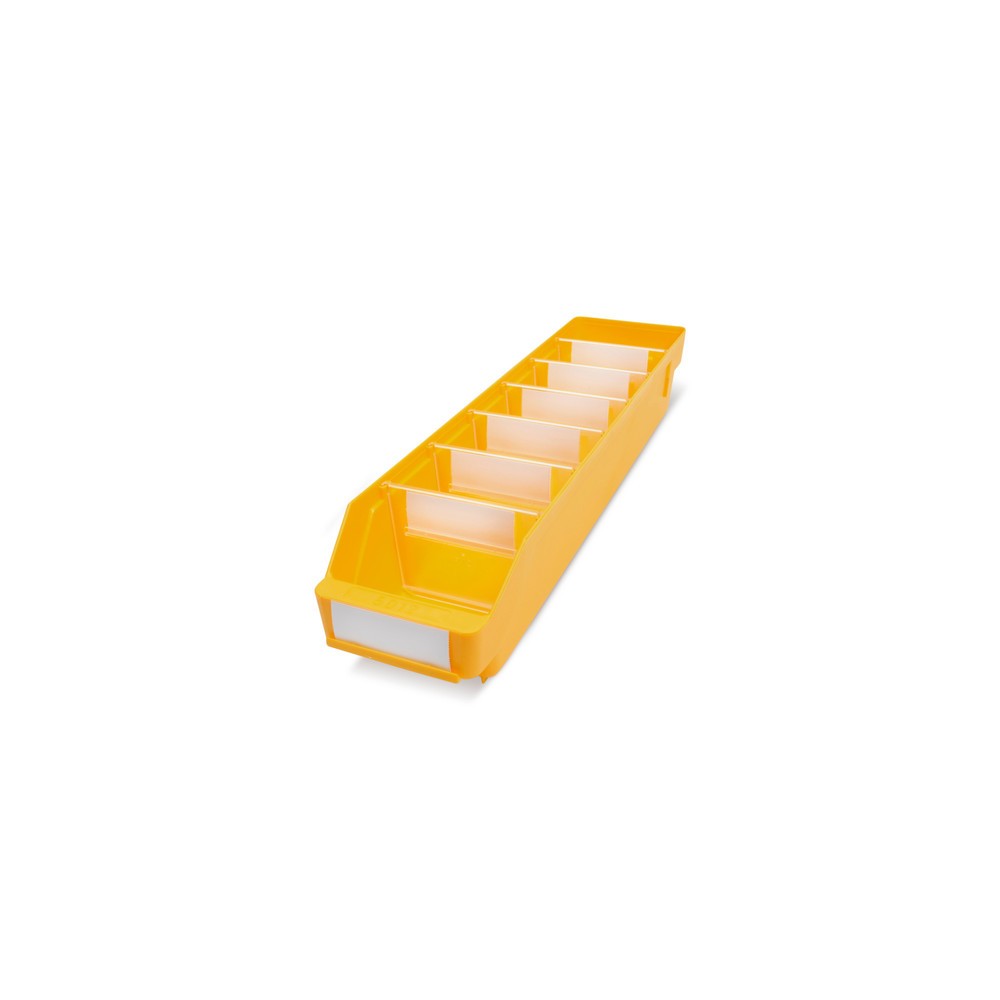 Produktabbildung: STEMO Regalkästen mit Sichtöffnung, BxT 120 x 500 mm, gelb