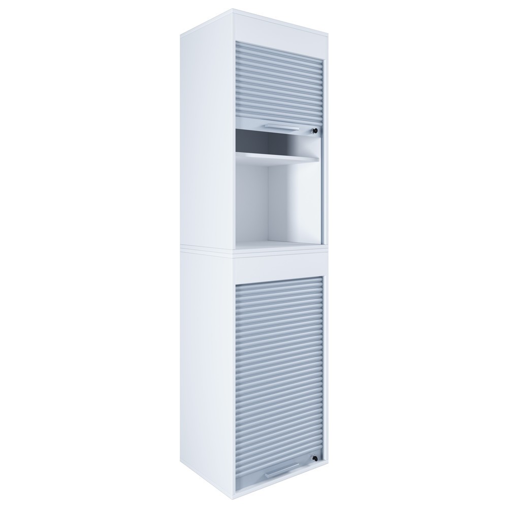 Produktabbildung: VCM Büroschrank Aktos XL, weiß